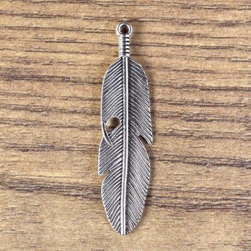 Hat ornament feather with eyelet – AS