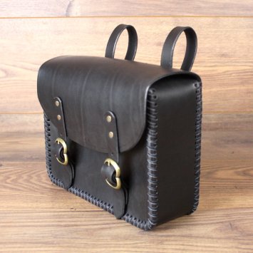 Preview: Gürteltasche, gross, Buchtasche, schwarz