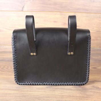 Preview: Gürteltasche, gross, Buchtasche, schwarz