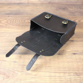 Gürteltasche, gross, Buchtasche, schwarz