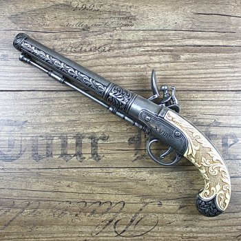 Deko Duell-Pistole, Grau, Replik