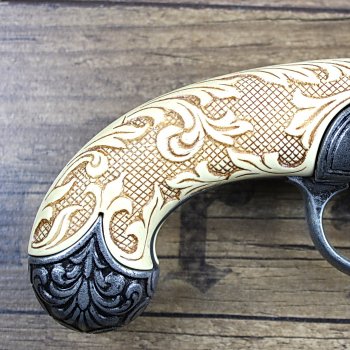 Deko Duell-Pistole, Grau, Replik