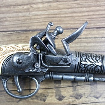 Deko Duell-Pistole, Grau, Replik