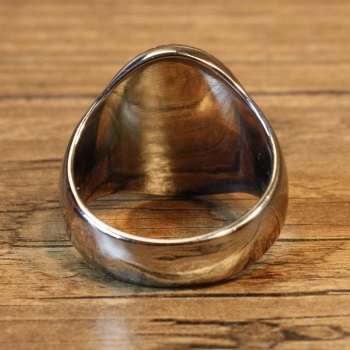 Preview: Piraten Schiff Ring, Oval, silberfarben