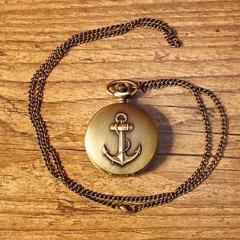 Preview: Taschenuhr mit Anker