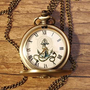 Preview: Taschenuhr mit Anker