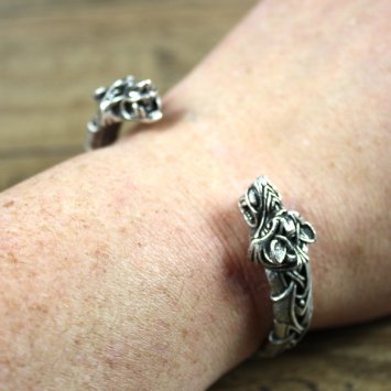 Preview: Metall Armband Tiger - Farbe: Silber