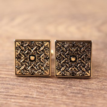 Manschettenknöpfe - Ornament 1, Farbe: Gold