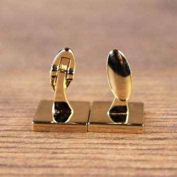 Preview: Manschettenknöpfe - Ornament 1, Farbe: Gold