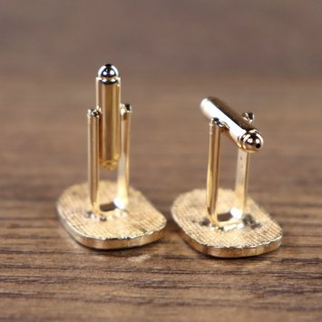 Preview: Manschettenknöpfe - Ornament 3, Farbe: Gold