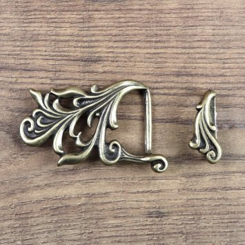 Florales Ornament Buckle - AM, für 4 cm Riemen