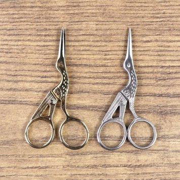 Kleine Schere - Griff Farbe: Gold - weiter Griff