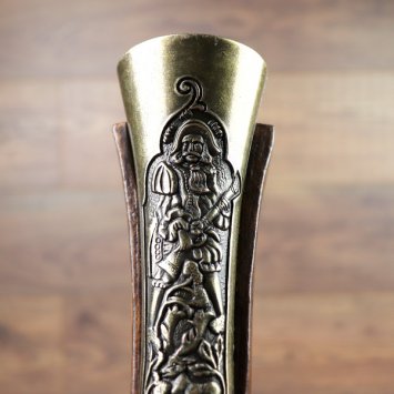 Deko Große Tromblon Steinschlosspistole, Messing, 18. Jahrhundert, Replik