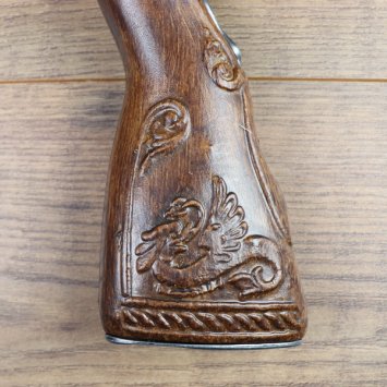 Replica - Large Tromblon Flintlock Pistol, Gray, 18th Century