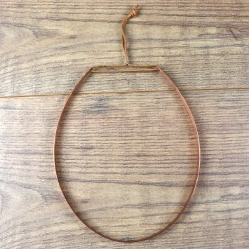 Schapel in Kupfer mit geätztem Blumen Muster