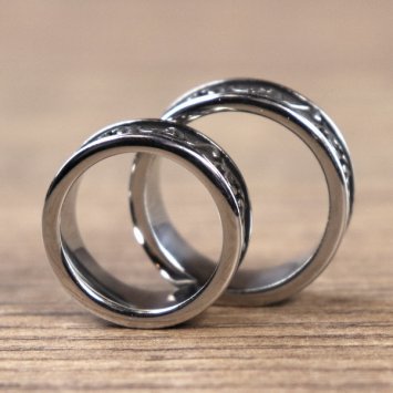 Farn Ranken Ring,  silberfarben