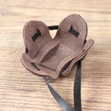 Preview: Stabschuh, braun mit Band