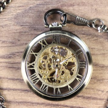 Mechanische Taschenuhr mit Metallgehäuse