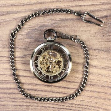 Mechanische Taschenuhr mit Metallgehäuse