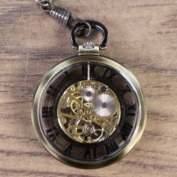 Mechanische Taschenuhr mit Metallgehäuse