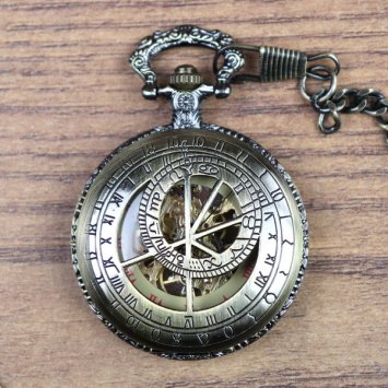 Taschenuhr - Skelettuhr - Mechanische Uhr 