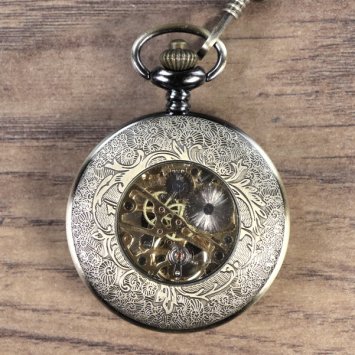 Preview: Mechanische Uhr mit Zahlenkranz Deckel