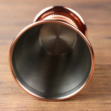 Preview: Edelstahl Becher mit gebördeltem Rand, Farbe: Kupfer