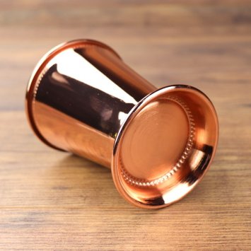 Preview: Edelstahl Becher mit gebördeltem Rand, Farbe: Kupfer