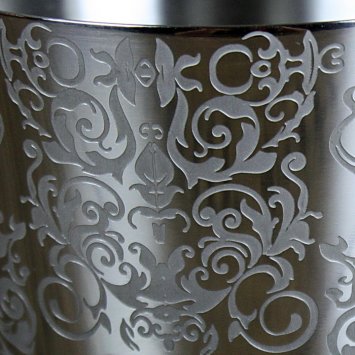 Preview: Edelstahl Becher mit graviertem Muster