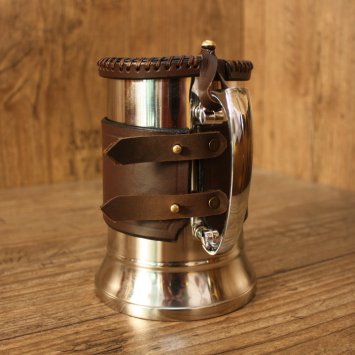 Preview: Leder Mantel für Englischer Trinkhumpen, Krug, 500 ml