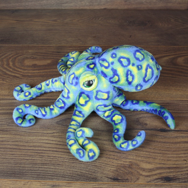 Octopus Plüschtier Skoda OCTAVIUS Kuscheltier Blau Schmusetier 5E3087576 