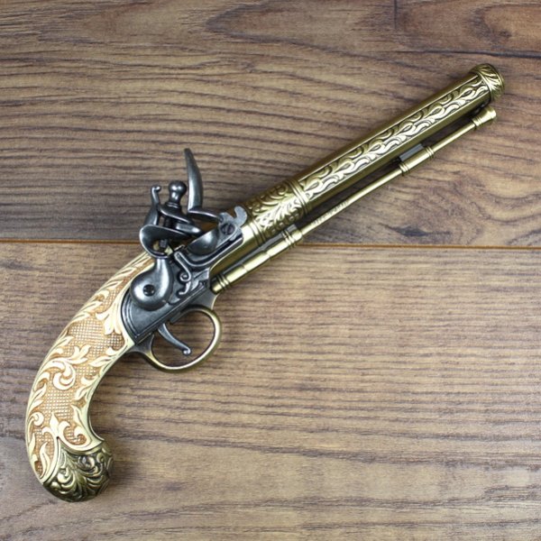 Replica - dueling pistol, brass