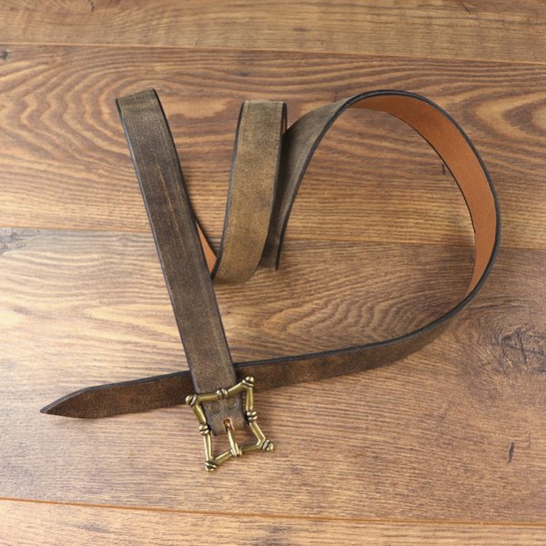 2,5 x 145 cm - Renaissance Gürtel, Antik-Braun - AM