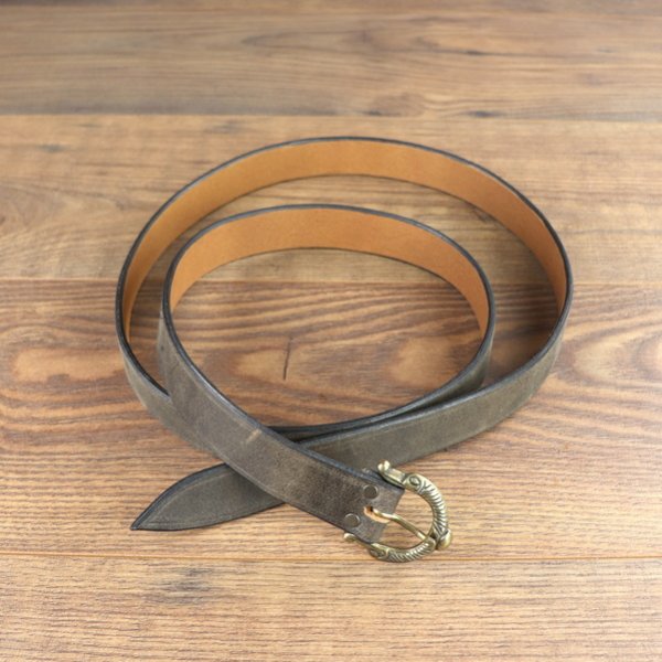 3 x 146 cm - Viking belt, antique brown, AB