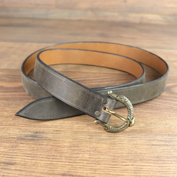 3 x 146 cm - Viking belt, antique brown, AB