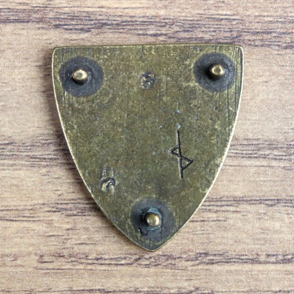 36 mm - Einfaches Mittelalter Gürtelende - AM