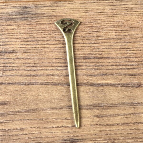 Haarnadel "Bronze - S" Altmessing