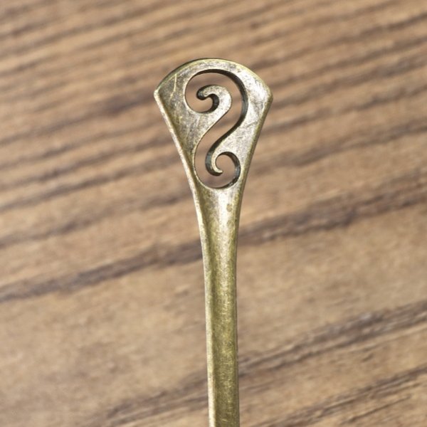 Haarnadel "Bronze - S" Altmessing