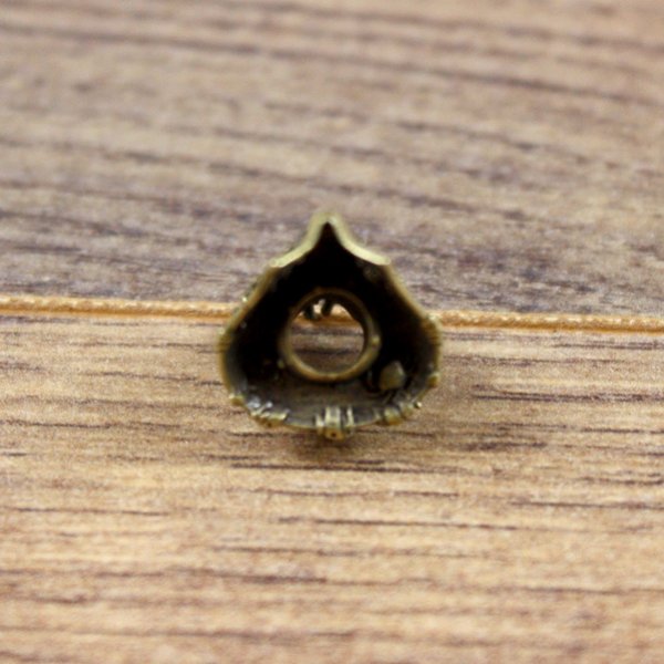 5 mm Haarperle "Davy Jones" - AM - altmessingfarben