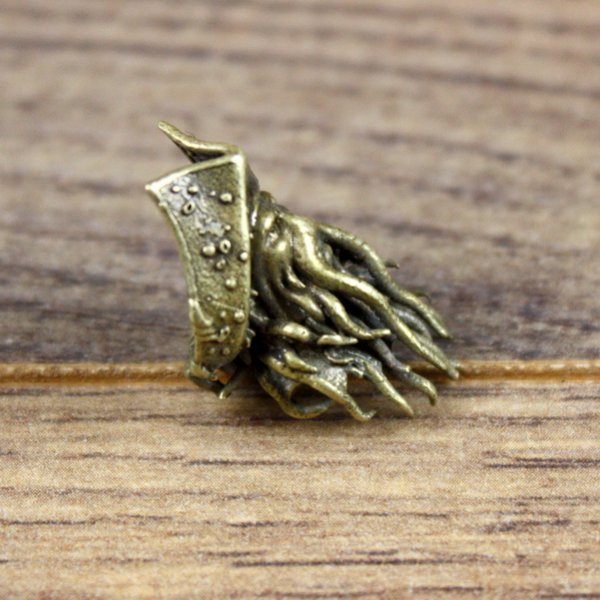 5 mm Haarperle "Davy Jones" - AM - altmessingfarben