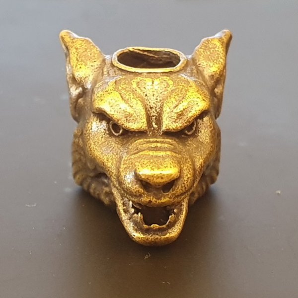 5 mm Haarperle Wolfskopf - AM