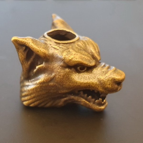 5 mm Haarperle Wolfskopf - AM