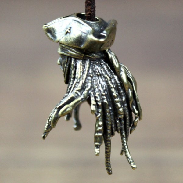 5 mm hair bead "Captain Jack Sparrow" - AM - with and without tricorn hat