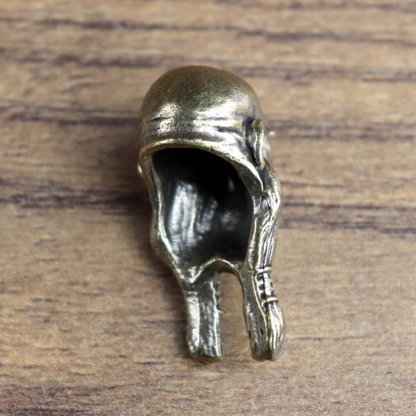 6 mm hair bead bearded man's head - AM