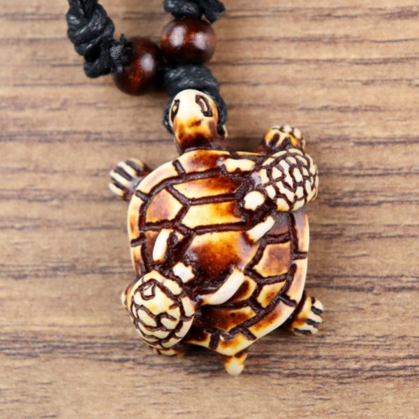 Schildkröte mit 2 Babys, braun - weiß