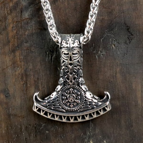 Halskette "Thors Hammer" Schiffsrumpf, Thorskopf