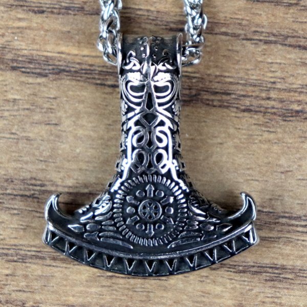 Halskette "Thors Hammer" Schiffsrumpf, Thorskopf