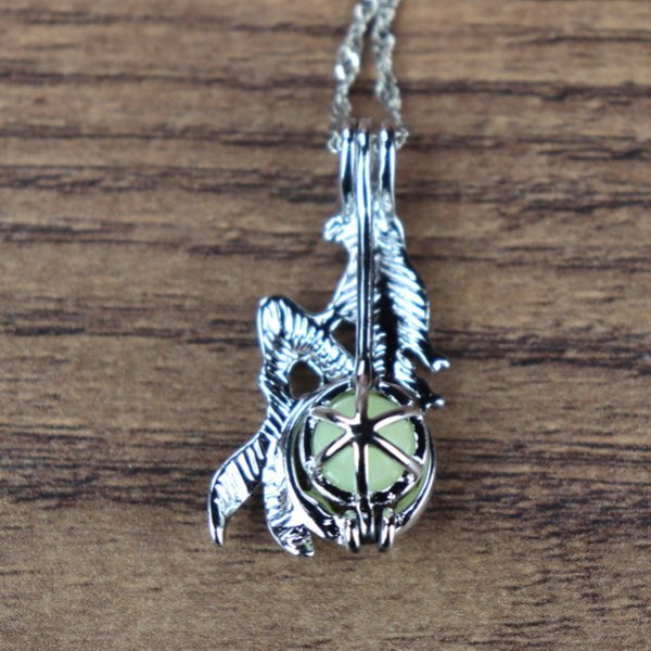 Meerjungfrau Halskette mit "leuchtender" Kugel