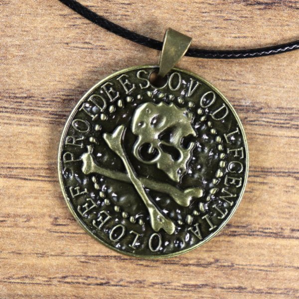 Pirate Amulet, Coin with Head and Ship