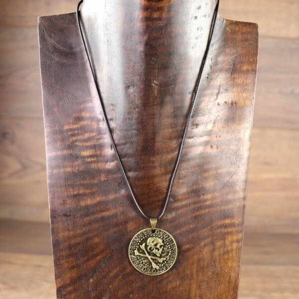 Pirate Amulet, Coin with Head and Ship